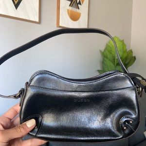 GUESS Vintage Black Leather Purse